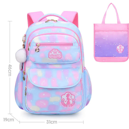 Cute Girls School Bags Children Primary School Backpack kids Book Bag Princess Schoolbag Waterproof Student Backpack