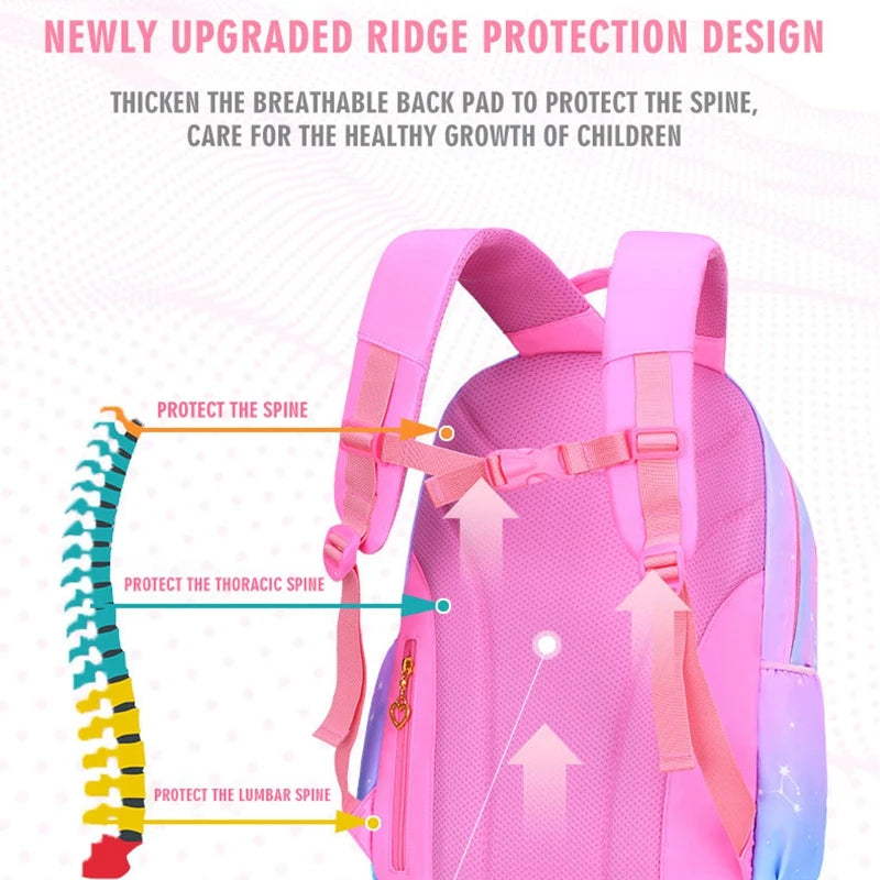 Cute Girls School Bags Children Primary School Backpack satchel kids book bag Princess Schoolbag Mochila Infantil
