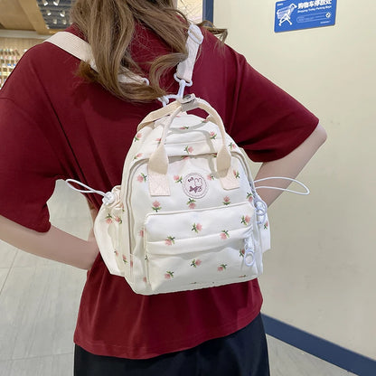 Cute Japanese Harajuku Style Mini Backpack Multifunctional Women's Handbag Shoulder Bag Teenage Girls' Small Schoolbag Mochila