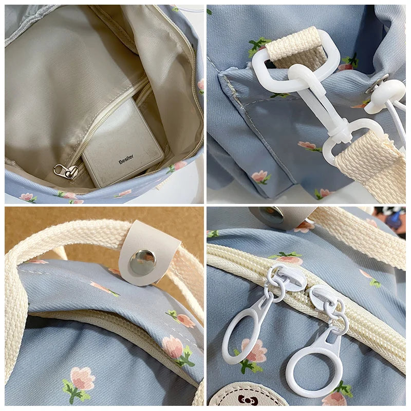 Cute Japanese Harajuku Style Mini Backpack Multifunctional Women's Handbag Shoulder Bag Teenage Girls' Small Schoolbag Mochila