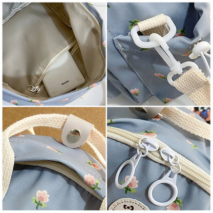 Cute Japanese Harajuku Style Mini Backpack Multifunctional Women's Handbag Shoulder Bag Teenage Girls' Small Schoolbag Mochila