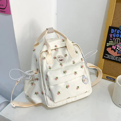 Cute Japanese Harajuku Style Mini Backpack Multifunctional Women's Handbag Shoulder Bag Teenage Girls' Small Schoolbag Mochila