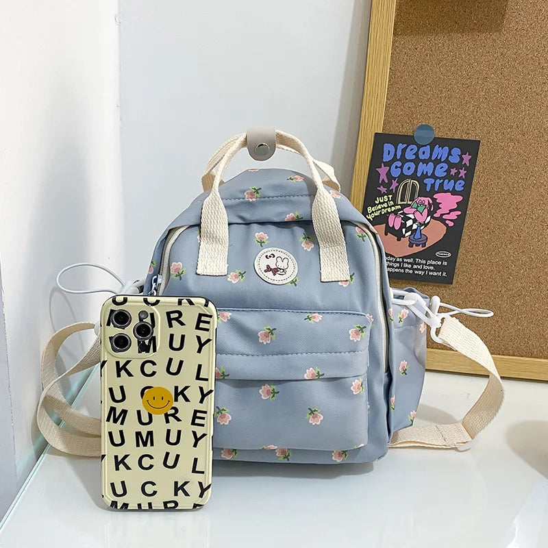 Cute Japanese Harajuku Style Mini Backpack Multifunctional Women's Handbag Shoulder Bag Teenage Girls' Small Schoolbag Mochila
