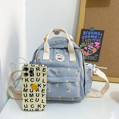 Cute Japanese Harajuku Style Mini Backpack Multifunctional Women's Handbag Shoulder Bag Teenage Girls' Small Schoolbag Mochila