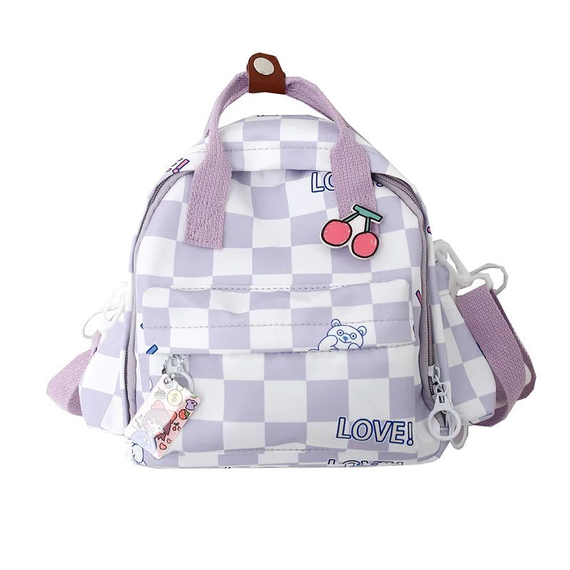 Cute Japanese Harajuku Style Mini Backpack Multifunctional Women's Handbag Shoulder Bag Teenage Girls' Small Schoolbag Mochila