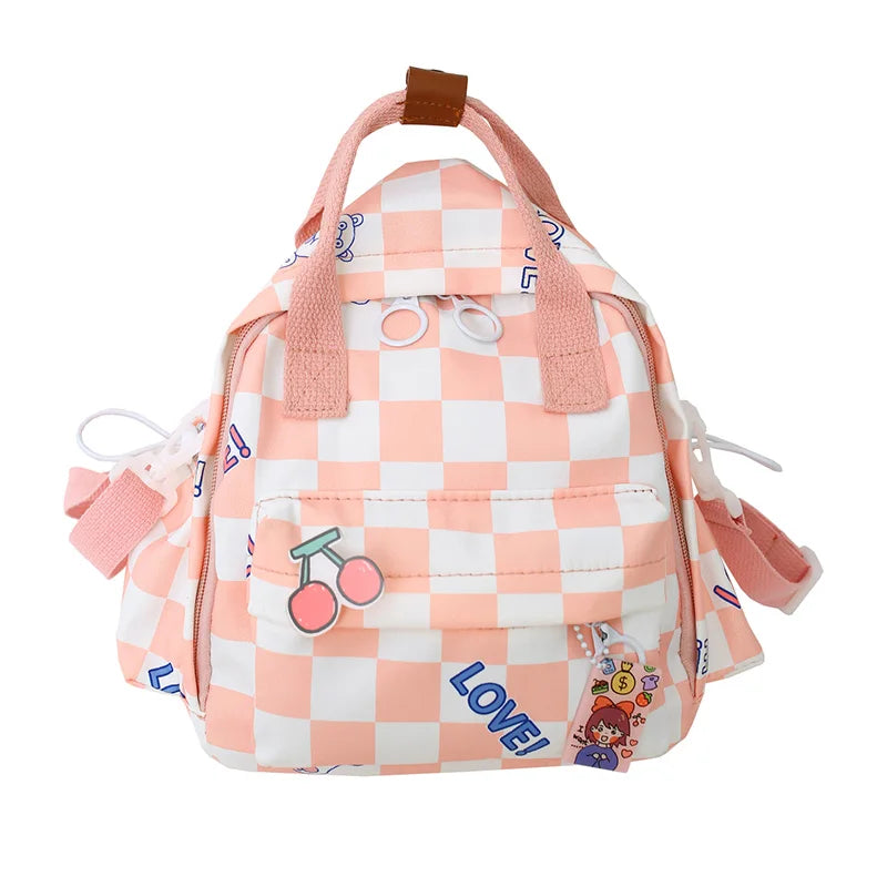 Cute Japanese Harajuku Style Mini Backpack Multifunctional Women's Handbag Shoulder Bag Teenage Girls' Small Schoolbag Mochila