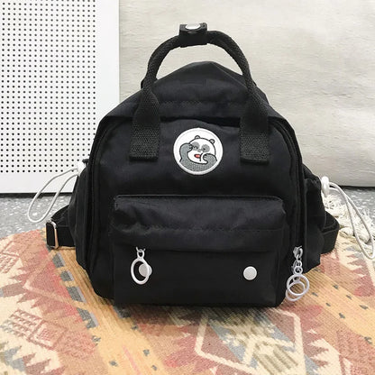 Cute Japanese Harajuku Style Mini Backpack Multifunctional Women's Handbag Shoulder Bag Teenage Girls' Small Schoolbag Mochila