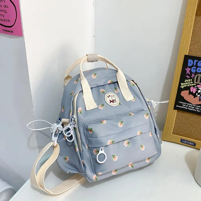 Cute Japanese Harajuku Style Mini Backpack Multifunctional Women's Handbag Shoulder Bag Teenage Girls' Small Schoolbag Mochila