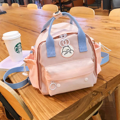 Cute Japanese Harajuku Style Mini Backpack Multifunctional Women's Handbag Shoulder Bag Teenage Girls' Small Schoolbag Mochila