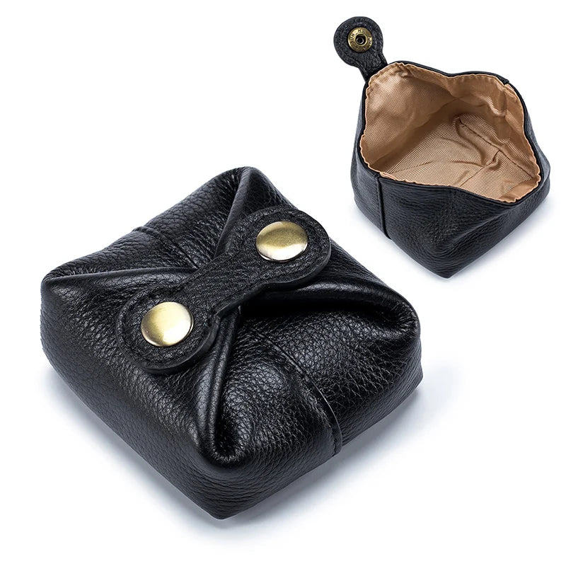 Cute Japanese Style Coins Wallet Soft Cowhide Women Coin Purse Mini Earphone Key Pouch Female Hasp Cards Lipstick Storage Bags