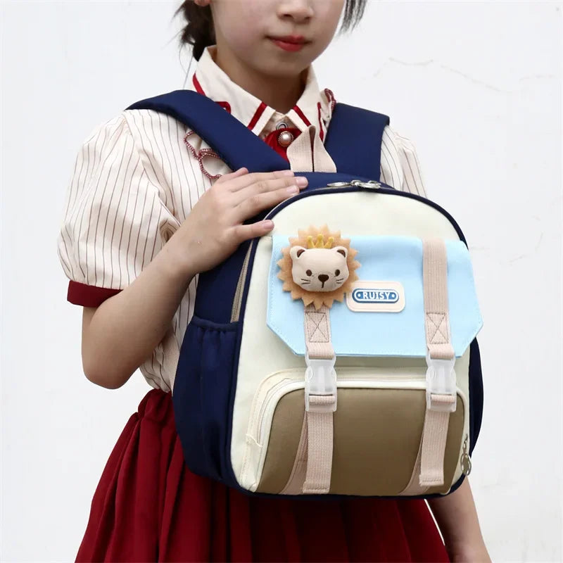 Cute Lightweight Water Resistant Elementary Kindergarten Bookbags  for Boys and Girls Double Shoulder School Bag Kids Backpacks