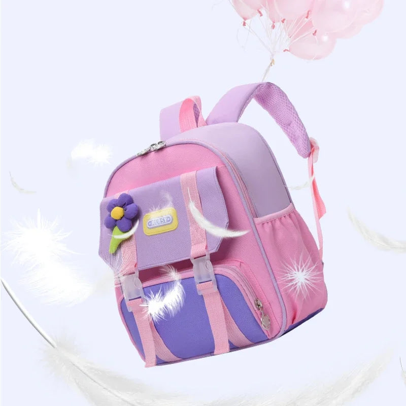 Cute Lightweight Water Resistant Elementary Kindergarten Bookbags  for Boys and Girls Double Shoulder School Bag Kids Backpacks