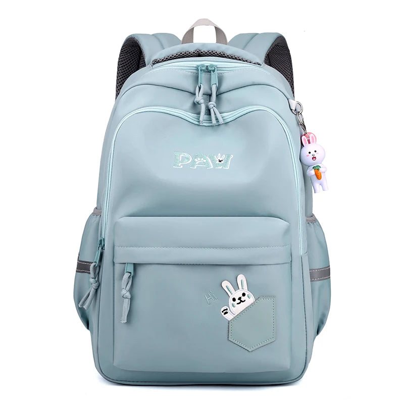 Cute Multiple Pockets Women Backpack Large Capacity Nylon Travel Book Bag Unisex Preppy Schoolbag Student Laptop Backpacks