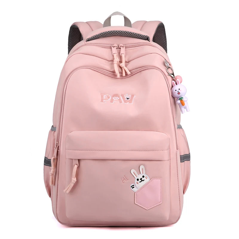Cute Multiple Pockets Women Backpack Large Capacity Nylon Travel Book Bag Unisex Preppy Schoolbag Student Laptop Backpacks