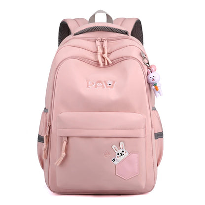 Cute Multiple Pockets Women Backpack Large Capacity Nylon Travel Book Bag Unisex Preppy Schoolbag Student Laptop Backpacks
