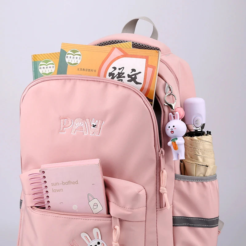 Cute Multiple Pockets Women Backpack Large Capacity Nylon Travel Book Bag Unisex Preppy Schoolbag Student Laptop Backpacks