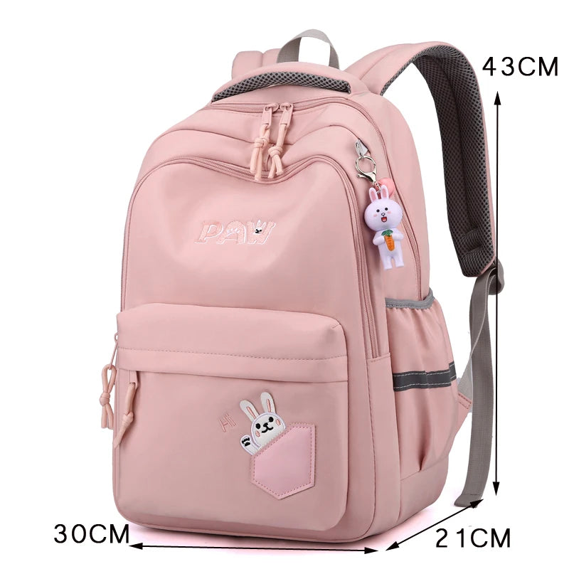 Cute Multiple Pockets Women Backpack Large Capacity Nylon Travel Book Bag Unisex Preppy Schoolbag Student Laptop Backpacks