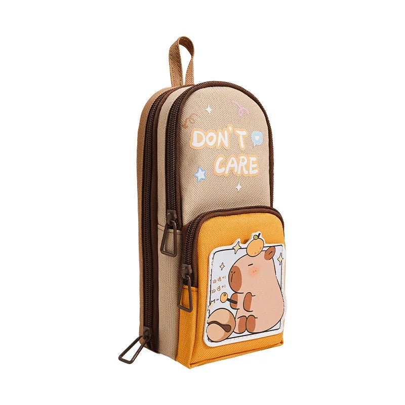 Cute Panda Pencil Case Holder Unique 3D Stand-up Pencil Pouch,Big Capacity Stationery Organizer Bag for Office School Teens