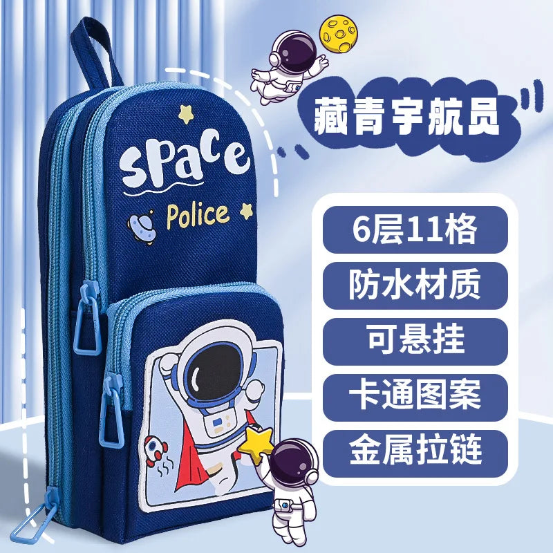 Cute Panda Pencil Case Holder Unique 3D Stand-up Pencil Pouch,Big Capacity Stationery Organizer Bag for Office School Teens