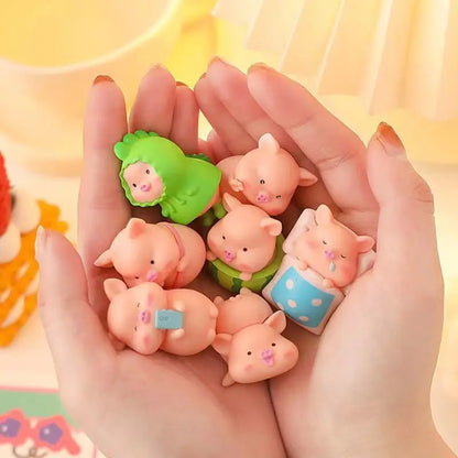 Cute Pig Ornament Kawaii Room Decor Desktop Ornament Accessories Year of The Zodiac Office Decoration Car Decorative Figurines