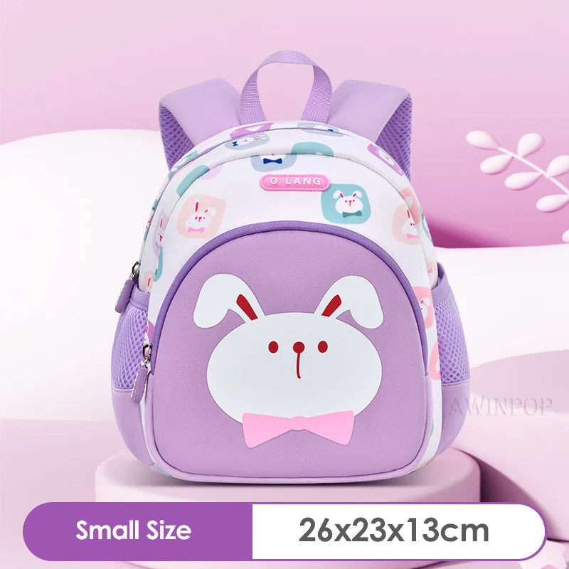 Cute Pink Rabbit School Bags for Girls Nursery School Backpack Kindergarten Kids Bookbag Cartoon Kawaii Bags Mochila Escolar