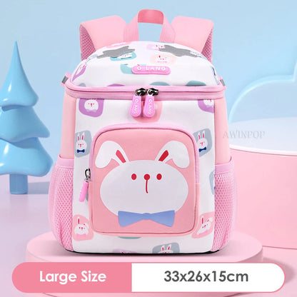 Cute Pink Rabbit School Bags for Girls Nursery School Backpack Kindergarten Kids Bookbag Cartoon Kawaii Bags Mochila Escolar
