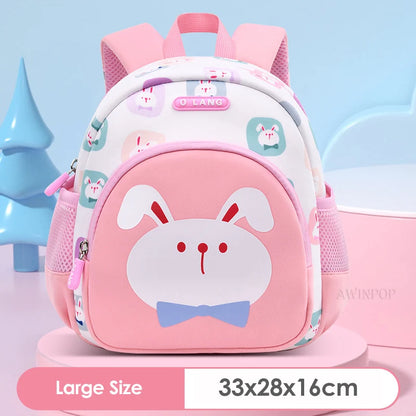 Cute Pink Rabbit School Bags for Girls Nursery School Backpack Kindergarten Kids Bookbag Cartoon Kawaii Bags Mochila Escolar