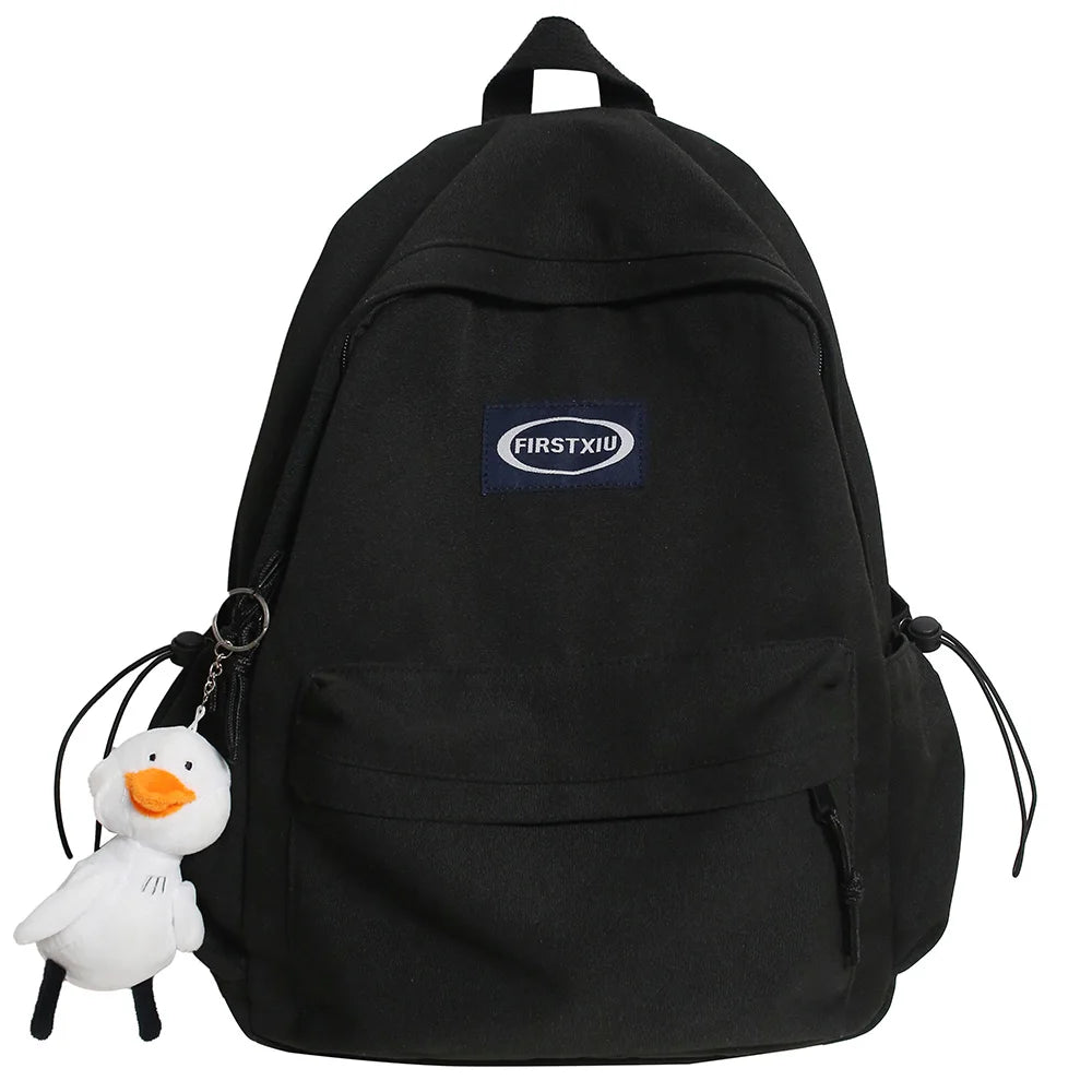 Cute Small Lady Blue Backpack Waterproof Nylon Female Kawaii Bag Teenage Girl School Bag College Student Women Backpacks Fashion