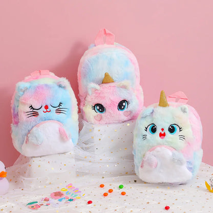 Cute Unicorn Girls School Bags for Kindergarten Children Sweet School Bags Soft Travel Bag Kawaii Kids Backpack Mochila Escolar