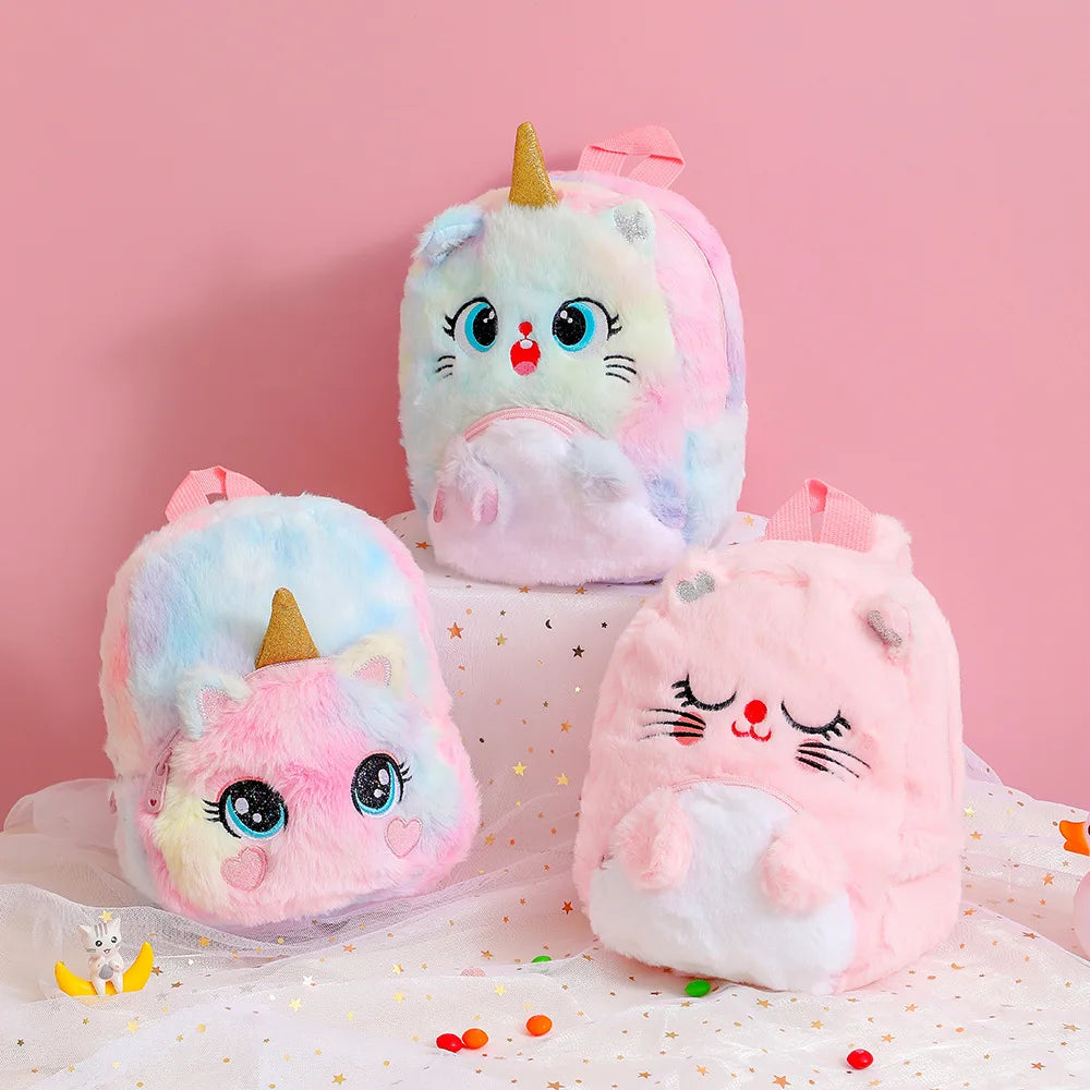 Cute Unicorn Girls School Bags for Kindergarten Children Sweet School Bags Soft Travel Bag Kawaii Kids Backpack Mochila Escolar