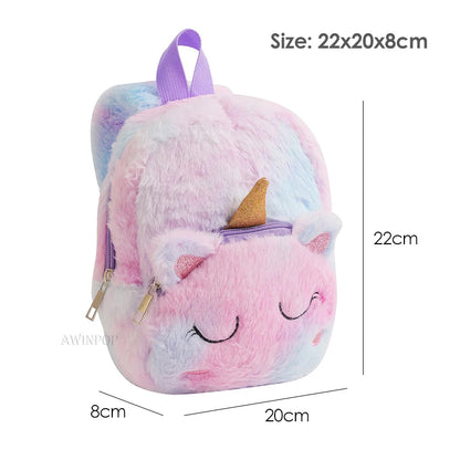 Cute Unicorn Girls School Bags for Kindergarten Children Sweet School Bags Soft Travel Bag Kawaii Kids Backpack Mochila Escolar