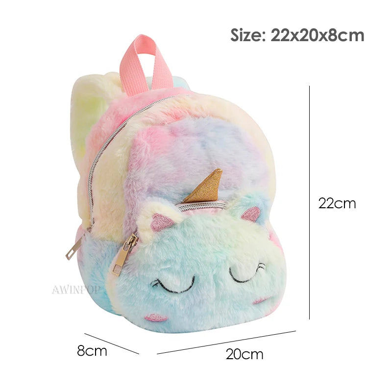 Cute Unicorn Girls School Bags for Kindergarten Children Sweet School Bags Soft Travel Bag Kawaii Kids Backpack Mochila Escolar