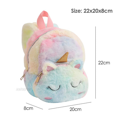 Cute Unicorn Girls School Bags for Kindergarten Children Sweet School Bags Soft Travel Bag Kawaii Kids Backpack Mochila Escolar