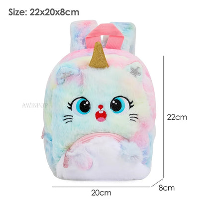 Cute Unicorn Girls School Bags for Kindergarten Children Sweet School Bags Soft Travel Bag Kawaii Kids Backpack Mochila Escolar
