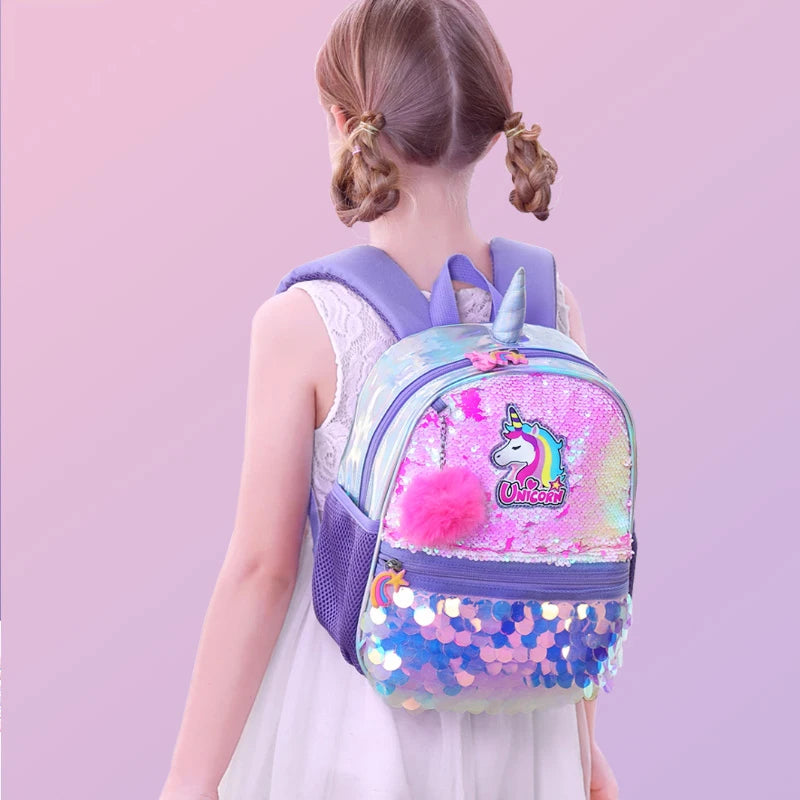 Cute Unicorn School Backpacks For Girls Boy Cartoon Kindergarten Kids School Bag Dinosaur Children Students Backpack