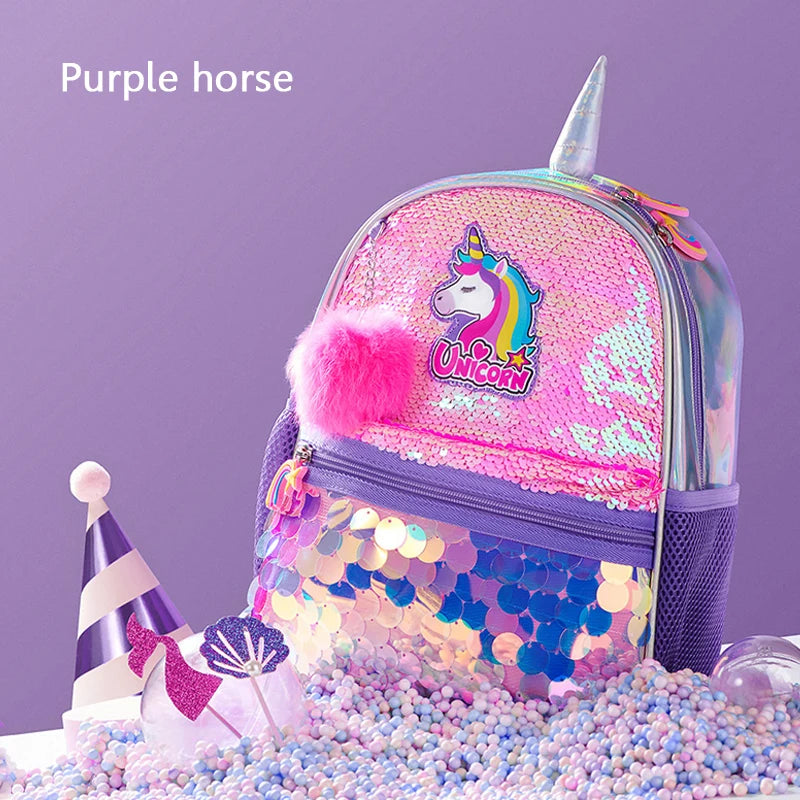 Cute Unicorn School Backpacks For Girls Boy Cartoon Kindergarten Kids School Bag Dinosaur Children Students Backpack