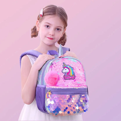 Cute Unicorn School Backpacks For Girls Boy Cartoon Kindergarten Kids School Bag Dinosaur Children Students Backpack