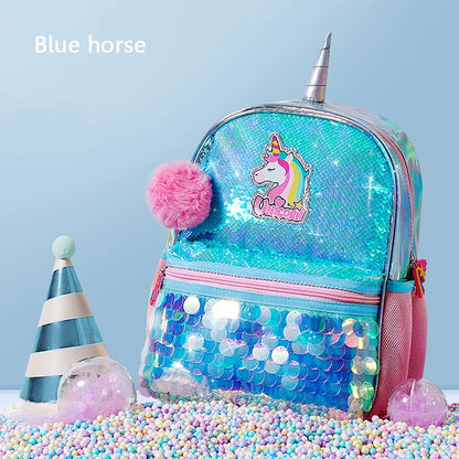 Cute Unicorn School Backpacks For Girls Boy Cartoon Kindergarten Kids School Bag Dinosaur Children Students Backpack