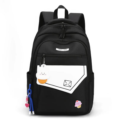 Cute Waterproof Travel School Bag Women Nylon Laptop Fashion Ladies Student Girl Boy Book Bag Female College Backpack Trendy