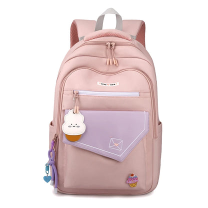 Cute Waterproof Travel School Bag Women Nylon Laptop Fashion Ladies Student Girl Boy Book Bag Female College Backpack Trendy