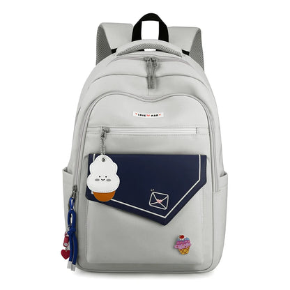 Cute Waterproof Travel School Bag Women Nylon Laptop Fashion Ladies Student Girl Boy Book Bag Female College Backpack Trendy