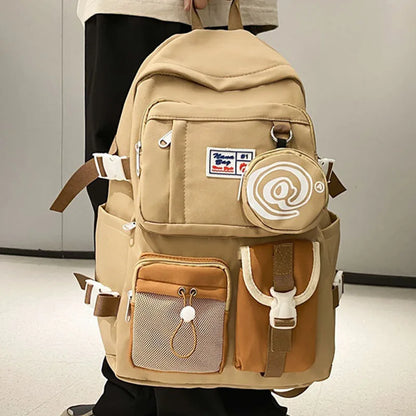 Cute Woman Backpack Waterproof Nylon Student Schoolbag For Teenage Girls Boys School Rucksack 2023 High Quality