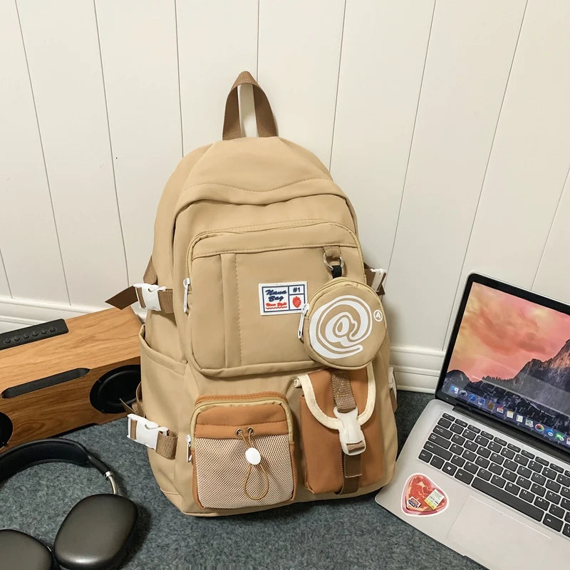 Cute Woman Backpack Waterproof Nylon Student Schoolbag For Teenage Girls Boys School Rucksack 2023 High Quality