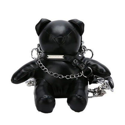 Cute Women Bear Shape Crossbody Bags 2023 Fashion Pu Leather Small Chains Shoulder Purses Party Handbags For Women