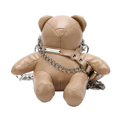 Cute Women Bear Shape Crossbody Bags 2023 Fashion Pu Leather Small Chains Shoulder Purses Party Handbags For Women