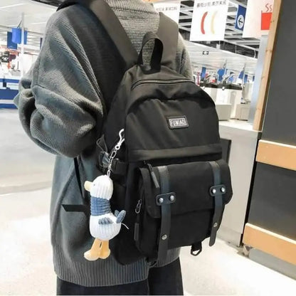Cute Women Waterproof Nylon Backpack Student School Bag Kawaii Teenage Girl Backpack Fashion Book Bag Travel Bags