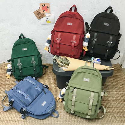 Cute Women Waterproof Nylon Backpack Student School Bag Kawaii Teenage Girl Backpack Fashion Book Bag Travel Bags