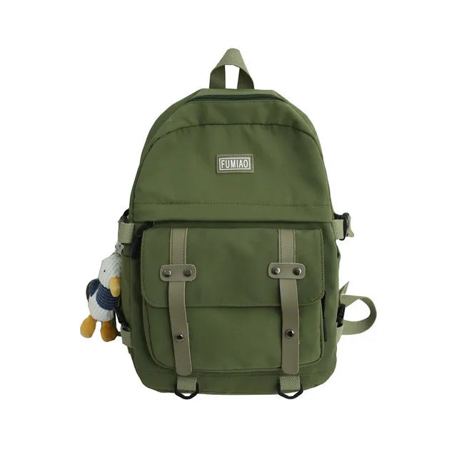 Cute Women Waterproof Nylon Backpack Student School Bag Kawaii Teenage Girl Backpack Fashion Book Bag Travel Bags