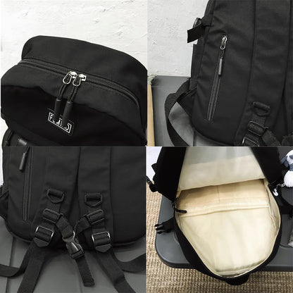 Cute Women Waterproof Nylon Backpack Student School Bag Kawaii Teenage Girl Backpack Fashion Book Bag Travel Bags