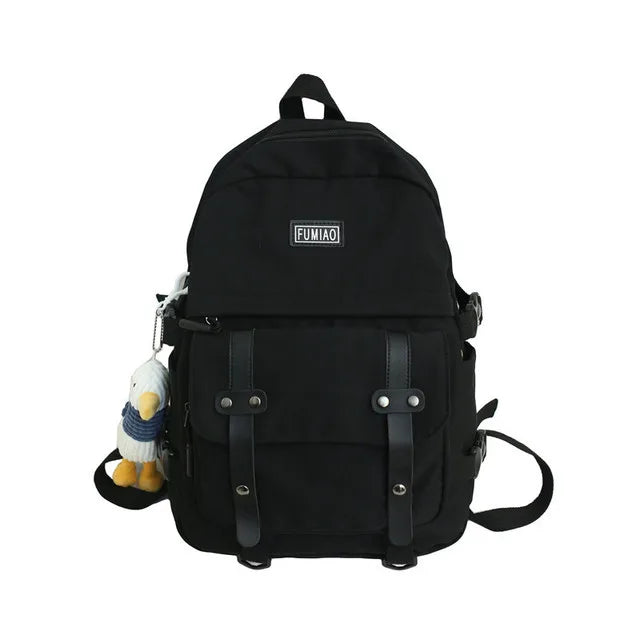 Cute Women Waterproof Nylon Backpack Student School Bag Kawaii Teenage Girl Backpack Fashion Book Bag Travel Bags